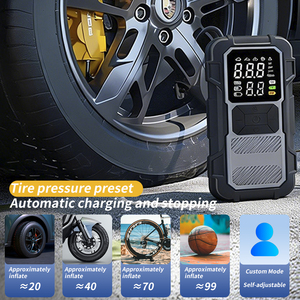 Démarreur de batterie avec pompe à air - Démarreur de batterie de voiture 800A de pointe + Gonfleur de pneus, <span class=keywords><strong>Station</strong></span> d'alimentation portable rechargeable - Product Image 5