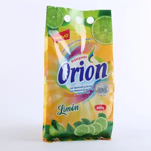 레몬 향수 무료 샘플 일회용 및 저렴한 친환경 대량 세탁 세제 세척 분말