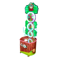 Machine de jeu d'arcade à monnayeur à 3 niveaux sur le thème des singes, avec roue de la chance et système de récompense, équipement de divertissement commercial pour enfants pour centre de jeux