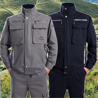 Uniforme de travail de sécurité de la construction en plein air pour hommes émis par l'usine ensembles pantalons longs et vestes de travail pour les travailleurs de la mécanique