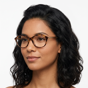 Women's Cat Eye <b>Eyeglasses</b> Full Rim Tortoise Shell Acetate <b>Frame</b> Anti-Uv Protection Oval Face Match - Product Image 1