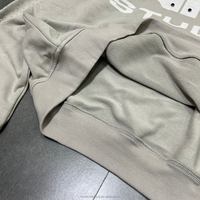 Ensemble sweat-shirt et pantalon de survêtement pour homme, coupe ample, imprimé lettres personnalisées, strass, style streetwear OEM