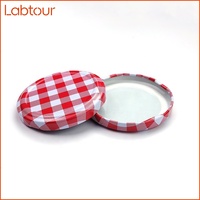 Bouteille en verre de qualité alimentaire personnalisable en couleur et en taille (63 mm), anti-fuite, avec bouchon à vis en métal, sécurité enfant, écologique, anti-déversement, pour mise en conserve