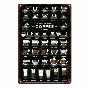 Plaque en métal café, enseignes murales, décoration vintage, affiches d'art, peinture sur fer pour <span class=keywords><strong>homme</strong></span> cave, maison, café, garage, club, bar, salle de jeux - Product Image 2