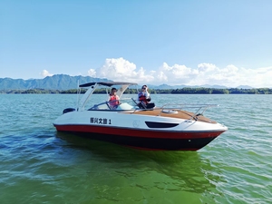 Wholesale 2025 Luxury Boat Best Quality 8-Person Speed <b>Yacht</b> Engine Fishing Fiberglass Boat - Product Image 2