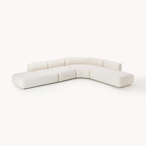 Sofá Modular de Lujo Moderno <span class=keywords><strong>para</strong></span> Apartamentos, Tapizado Suave de Esponja, Alta Comodidad, Estilo Influencer - Product Image 2