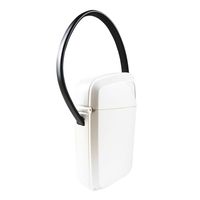 Coffret de sécurité portable ABA ARV-S008 léger en acier et alliage ABS/zinc, avec serrure à clé pour usage intérieur/extérieur, noir/blanc