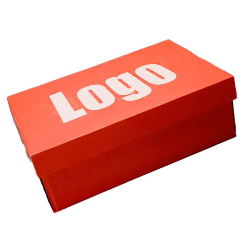 Customized Logo Printing Shoe Storage Boxes Large Size Red Black Sneaker Shoe Box