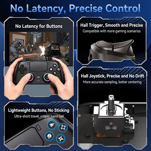 P916 BT <b>Wireless</b> Game Controller RGB Lighting 1000mah Battery 6-Axis Gyroscope RGB Gamepad Joystick for P4 P3 <b>PC</b> Android IOS - Product Image 5