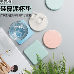 Posavasos Redondo de Tierra de Diatomeas de 10 cm, Absorbente para Protección de Bebidas - Product Image 3