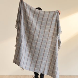 Phong Cách Mới Thời Trang Merino Len Chăn 100% Len Hai Mặt Sợi Dệt Ném Len Chăn Cho Mùa Đông - Product Image 4