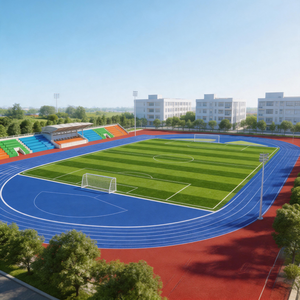 <span class=keywords><strong>Prix</strong></span> de gros – Système de piste de course préfabriquée en caoutchouc de 13 mm, homologué IAAF pour stades extérieurs - Product Image 2