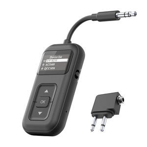Adaptateur audio Bluetooth 6.0 2-en-1 (émetteur/récepteur), batterie 300 mAh pour autoradio AUX et anciens haut-parleurs, convertisseur audio TV - Product Image 1