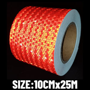 4 pollici nastro adesivo adesivo riflettente rosso e bianco per camion - Product Image 3