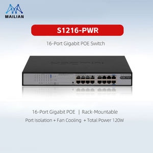 H3C Mini S1216-PWR, Switch Ethernet LAN de 16 Puertos 10/100/1000M PoE, Switch SOHO de 16 Puertos - Product Image 1