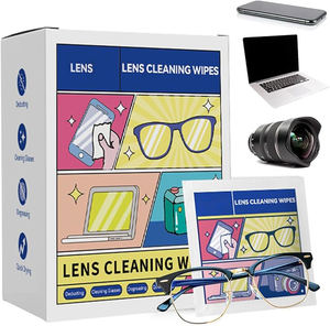 单装防雾眼镜和太阳镜湿镜片清洁湿巾软香玻璃清洁产品 - Product Image 1