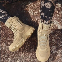 Bottes d'extérieur en gros, bottes de combat pour hommes, jungle, désert, bottes de travail résistantes avec fermeture éclair latérale pour la randonnée, l'escalade