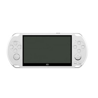 X9s 5,1 pouces, console de jeux portable mise à jour, véritable lecteur de jeux portable 8 Go et lecteur vidéo MP4, console de jeux 32 bits pour les jeux PSP