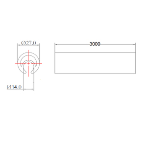 Profilé en aluminium extrudé de 27 mm de diamètre pour rail de rideau latéral de camion, tube de tension Ploe - Product Image 6