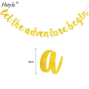 Pancarta 'Que la Aventura Comience', Pancarta 'La Aventura <span class=keywords><strong>te</strong></span> <span class=keywords><strong>Espera</strong></span>' para Cumpleaños con Temática de Viajes, Baby Shower, Graduación, Jubilación HS740 - Product Image 3