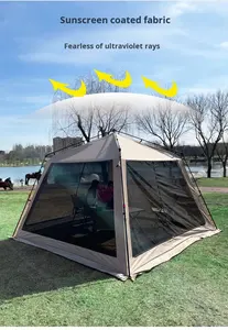 Achat en gros, installation facile, portable, pour <span class=keywords><strong>la</strong></span> famille, plage, randonnée, festival, durable, <span class=keywords><strong>coins</strong></span> renforcés, fenêtres <span class=keywords><strong>de</strong></span> ventilation nocturne stables - Product Image 5