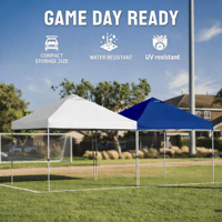 Tente Pop-Up Robuste 3x3 m en Tissu Oxford Imperméable avec Cadre en Aluminium, Double Couche, Toutes Saisons, Personnalisable