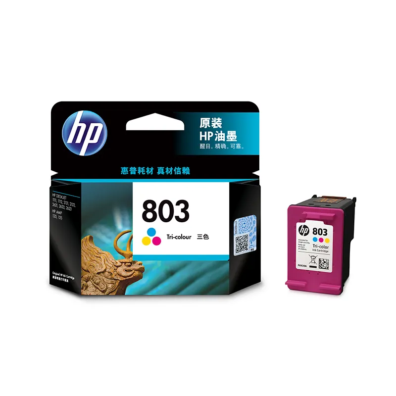 HP 803 tinta hitam/warna Cartridge Combo 2 pak ekonomi tri-color DJ111 1112 2131 2132 2621 2622 2623 AMP 120