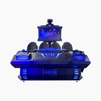 Produits de parc d'attractions Réalité virtuelle Mouvement 3D 4D 9D Cinéma 4 places Arcade VR Machine de jeu simulée