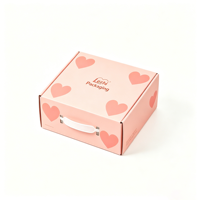 Boîte à chaussures de luxe haut de gamme avec poignée, personnalisable avec logo et motif, pour l'expédition et l'emballage postal, vente en gros