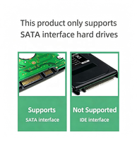 Adaptateur USB 2.0 Type-C vers SATA 22 broches, câble de données externe blindé tressé avec convertisseur de port DC pour disque dur (SSD HDD)