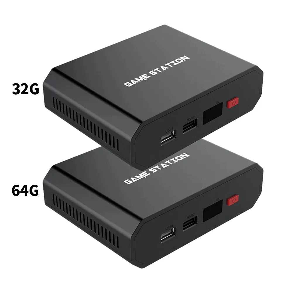 M8plus HD 비디오 게임 콘솔 박스 2.4G 듀얼 무선 컨트롤러 게임 패드 TV 32G/64G 10000 시뮬레이터 게임 플레이어 세트 액세서리