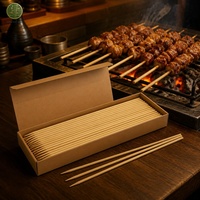 Brochettes longues en bambou de 18 pouces pour S'mores, cuisson de guimauves au feu de camp, bâtonnets extra longs et robustes, vente en gros, bois naturel pour barbecue