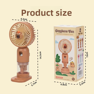 Dispositif hydratant dessin animé ventilateur <span class=keywords><strong>de</strong></span> pulvérisation d'eau USB charge Mini ventilateurs humidificateur petit ventilateur <span class=keywords><strong>de</strong></span> poche rafraîchissant - Product Image 2