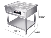 Serveur de Buffet alimentaire électrique Commercial, chauffe-vaisselle, couvercle en verre, Solutions de stockage, Table vapeur de qualité supérieure
