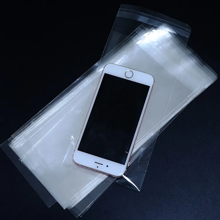 Saco plástico auto-adesivo para embalagem do celular