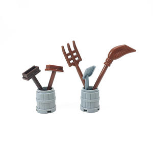 Moc छोटे कण भवन ब्लॉक सहायक उपकरण एकल पहिया ट्रॉली शहर इंजीनियरिंग निर्माण परिवहन उपकरण - Product Image 3