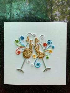 Carte en quilling 3D faite à la main, artisanat en papier détaillé pour des messages sincères, des cadeaux et des moments spéciaux - Product Image 3