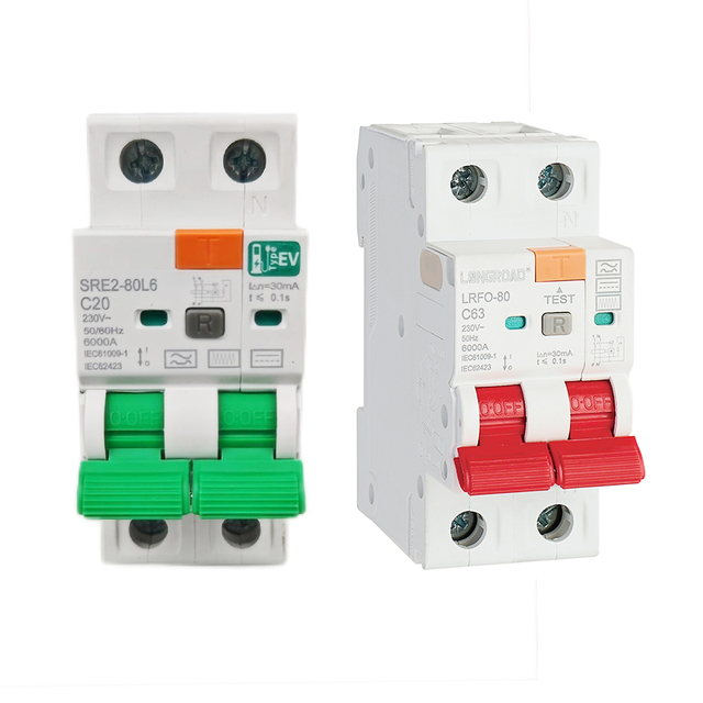 Electric 1P+N Earth Leakage Circtuit Breaker Elcb RCCB RCD RCBO 6a 10a 16a 20a 25a B Type Residual Current Device