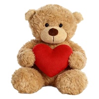 Ours en peluche rose extra-doux, mignon, brodé, pour la Saint-Valentin, personnalisable, transfrontalier, poupée apaisante