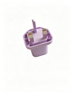 Cargador de pared de 45W con enchufe británico, PD PPS, carga rápida, puerto dual USB A tipo C, adaptador de corriente de viaje para teléfono, tableta, portátil, color morado - Product Image 3