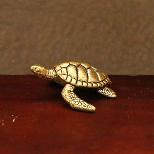 Handcrafted Carved 3D Metal Turtle Figurine Unique Home Decor Ornament for Special Occasions - Product Image 1