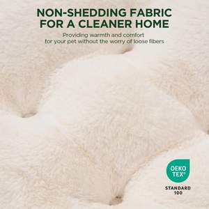 BALANCE Cama para gatos de piel sintética de felpa súper suave, cama redonda lavable para interiores para gatitos y cachorros con fondo antideslizante - Product Image 3