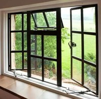 Fenêtre en bois et verre de style LongTai (Rokee) moderne et simple pour maison, fenêtre à battant française résistante aux chocs