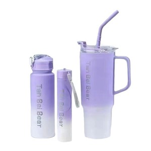Bouteille d'Eau Sportive en Plastique Grande Capacité 40oz, Gourde 3 en <span class=keywords><strong>1</strong></span> pour Salle de Sport et Fitness, Mug à Café et Gobelet de Voiture en Plastique - Product Image 6
