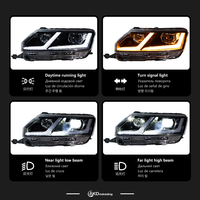 Phare avant AKD pour Skoda Rapid, lentille de projecteur, design 2014-2018, signal dynamique, accessoires automobiles