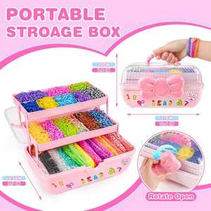<span class=keywords><strong>Kit</strong></span> <span class=keywords><strong>de</strong></span> fabrication <span class=keywords><strong>de</strong></span> bracelets d'amitié 32 couleurs DIY pour enfants Bandes <span class=keywords><strong>de</strong></span> métier à tisser en plastique Set <span class=keywords><strong>de</strong></span> <span class=keywords><strong>démarrage</strong></span> Cadeau pour filles - Product Image 4