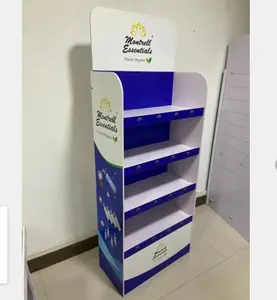 Fábrica DO OEM cor personalizada dobrável, Andy bordo display rack para exibição supermercado shampoo