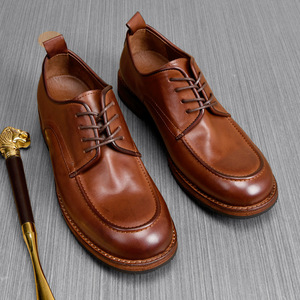 Chaussures Derby Oxford décontractées haut de gamme, rétro, à semelle souple, respirantes, confortables, formelles, en cuir, imperméables, pour l'automne - Product Image 6