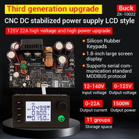 WUZHI 10022 CNC abaisseur DC alimentation régulée réglable Module de courant à tension constante 125V/22A mise à niveau de troisième génération