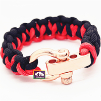 Bracelet de paracorde coloré Manille réglable Goupilles à vis en acier inoxydable Manilles en D